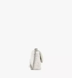 Travia Shearling Shoulder Bag In Cloud Quilted Leather
