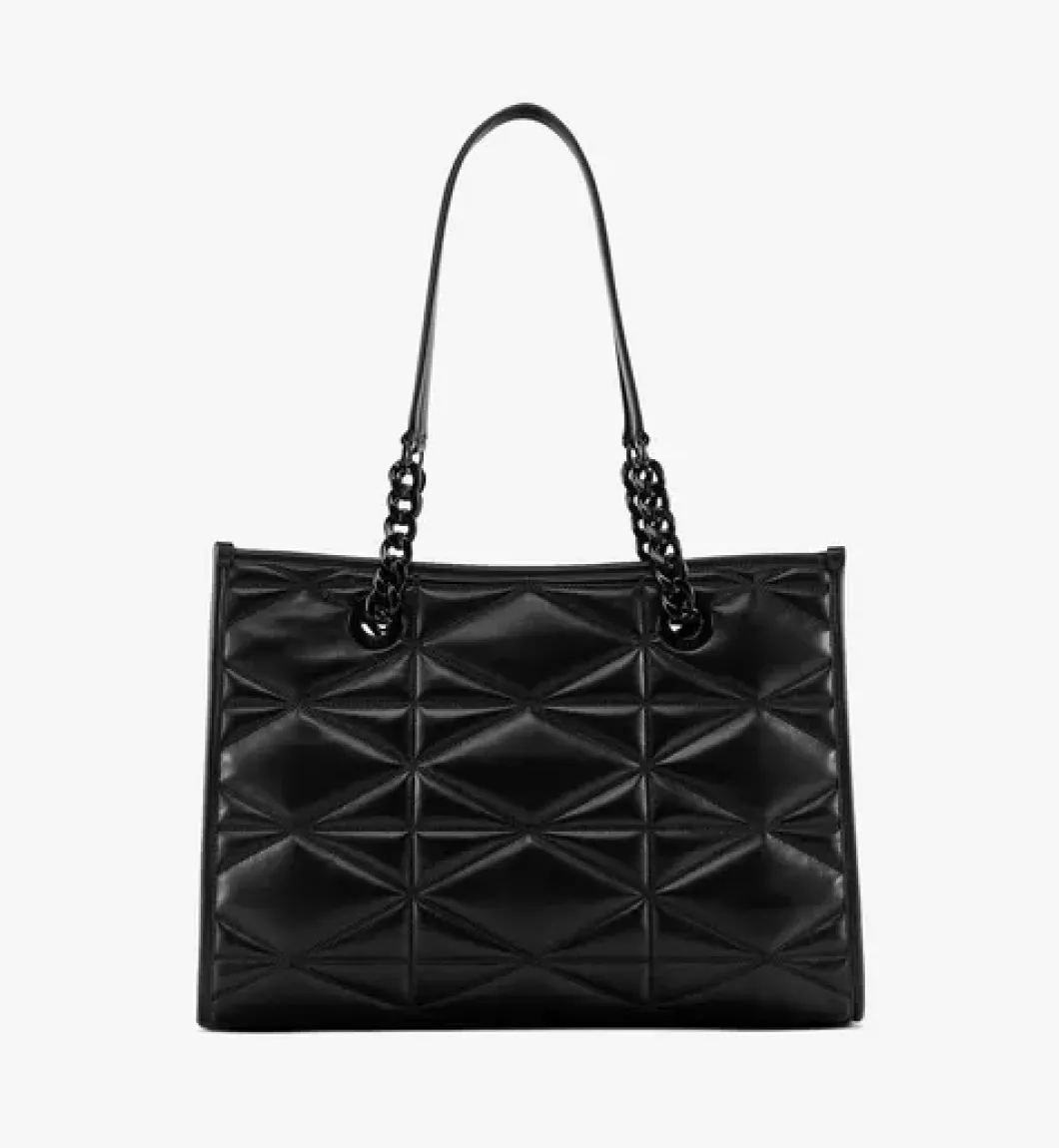 Travia Shoulder Bag In Cloud Quilted Lamb Leather