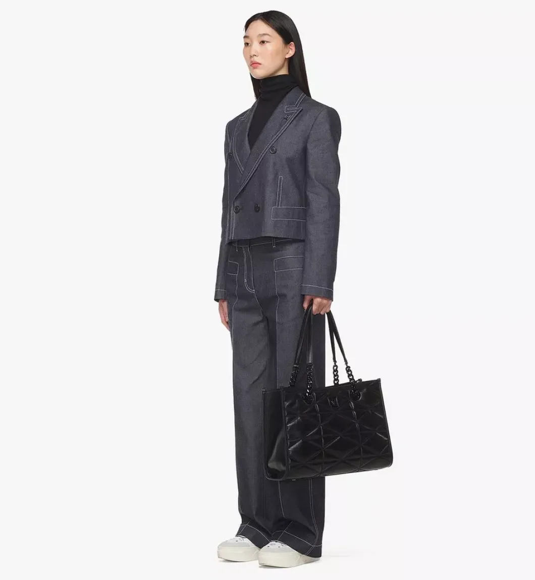 Travia Shoulder Bag In Cloud Quilted Lamb Leather