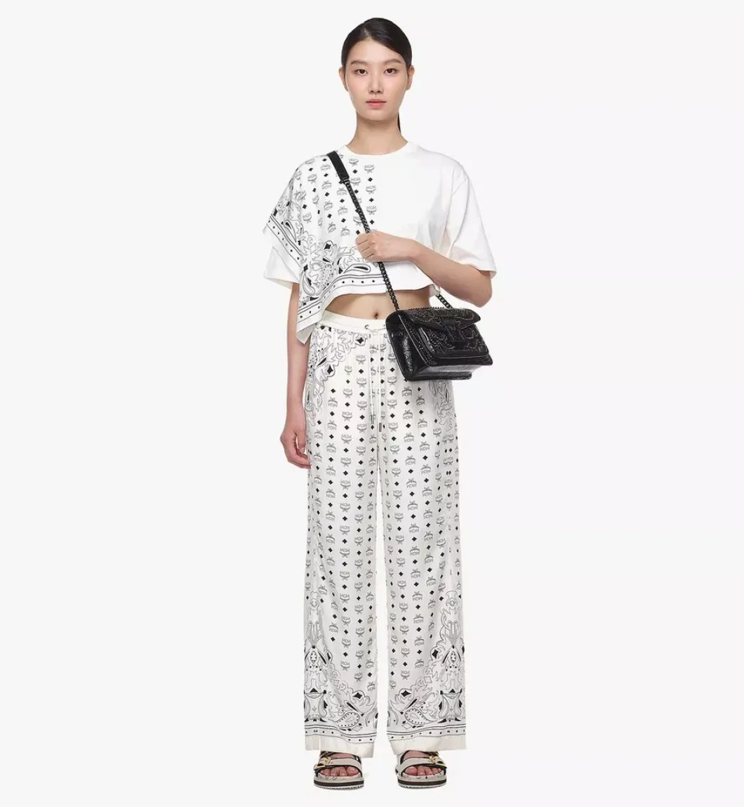 Travia Studded Shoulder Bag In Crushed Leather