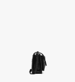 Travia Studded Shoulder Bag In Crushed Leather