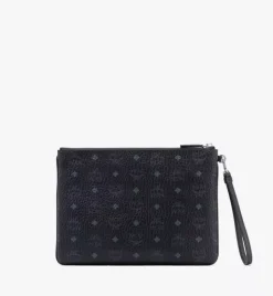 Wristlet Zip Pouch In Visetos Original