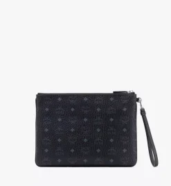 Wristlet Zip Pouch In Visetos Original